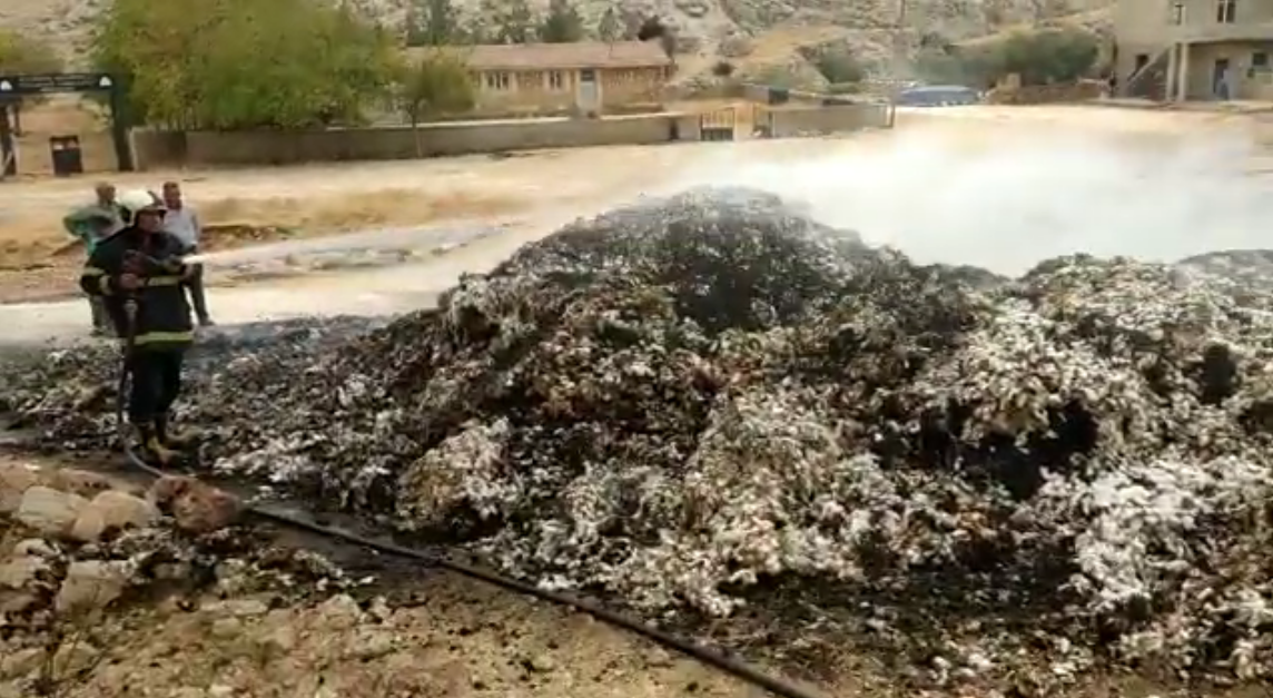 Çiftçi'nin Pamukları Yandı.