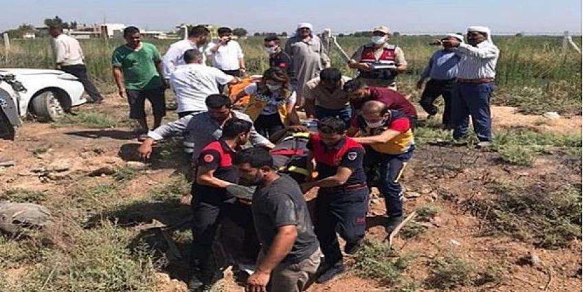 Akçakale Yolu Üzerinde Trafik Kazası Meydana Geldi