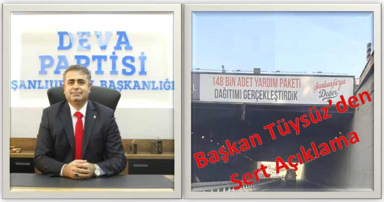 Başkan Tüysüz'den Sert Açıklama