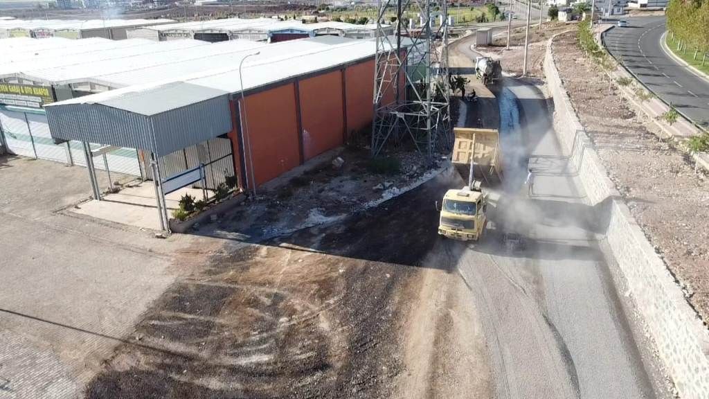 Viranşehir yeni sanayi sitesi asfalt çalışması başladı