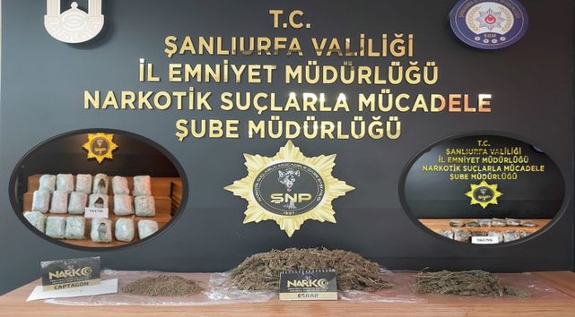 Urfa'da 4 ayrı yerde uyuşturucu operasyon!