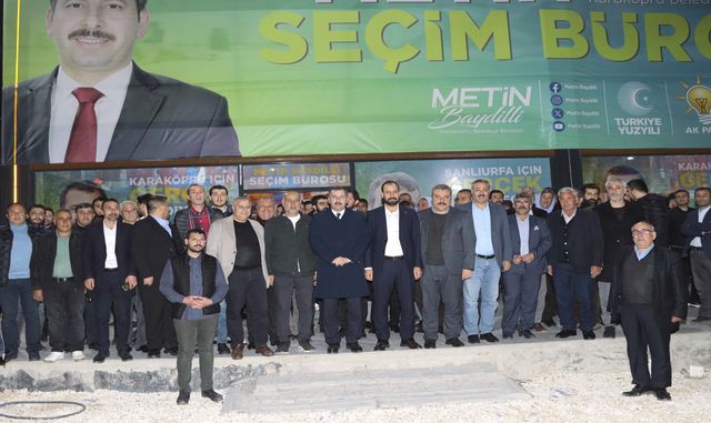 Karaköprü'de yeni katılımlarla Başkan Baydilli'ye destek artıyor