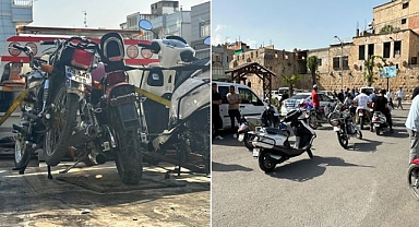 Birecik ilçesinde trafik uygulaması! 93 motosiklet sorgulandı