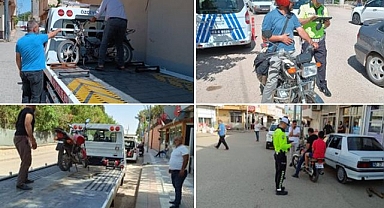 Ceylanpınar'da trafik denetimi! 4 motosiklet trafikten men edildi