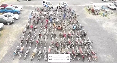 Çalıntı motosikletler Viranşehir'de ele geçirildi!