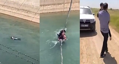 Suruç’ta sulama kanalında mahsur kalan çocuk kurtarıldı