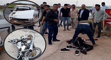 Viranşehir'de trafik kazası! Motosiklet sürücüsü yaralandı