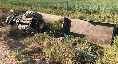 Urfalı Tarım İşçilerini Taşıyan Traktör Devrildi! 1 Ölü