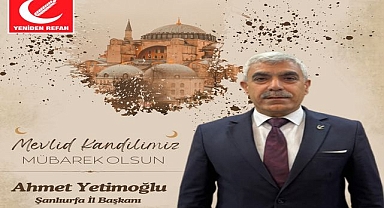 Ahmet Yetimoğlu'ndan Regaip Kandili'nde Birlik ve Beraberlik Çağrısı!