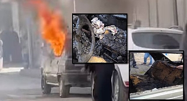 Şanlıurfa'da Otomobil Yandı! Kullanılmaz Hale Geldi