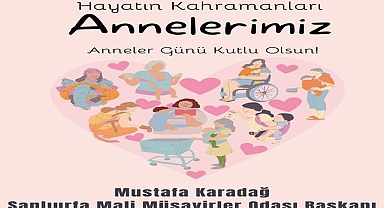 Başkan Mustafa Karadağ, Anneler Günü’nde Tüm Anneleri Kutladı