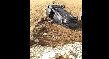 Urfa’nın Ölüm Yolunda Takla Attı! Bir Kişi Yaralandı
