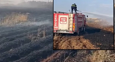 Şanlıurfa'da Buğday Tarlasında Yangın! 170 Dönüm Zarar Gördü