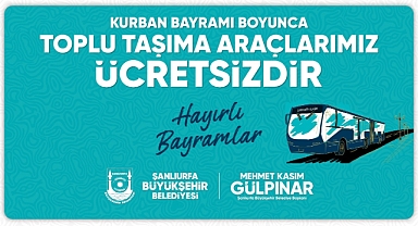 Şanlıurfa’da Bayram Boyunca Otobüsler Ücretsiz!
