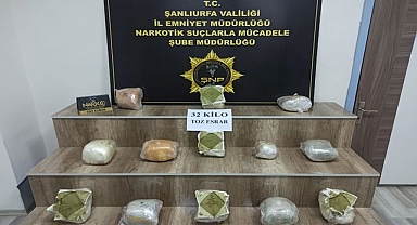 Şanlıurfa’da Dev Operasyon! 32 Kg Toz Esrar Ele Geçirildi