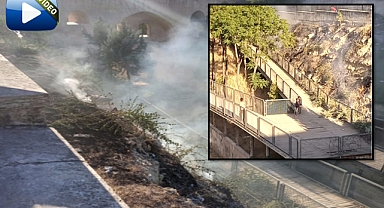 Şehir Merkezinde Yangın Alarmı! Şanlıurfa'da Dere Yatağı Tutuştu