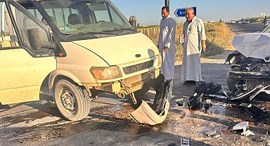 Şanlıurfa'nın Akçakale İlçesinde Trafik Kazası! Maddi Hasar Meydana Geldi