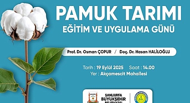Şanlıurfa Büyükşehir Belediyesi’nden Pamuk Çiftçilerine Eğitim ve Uygulama Günü