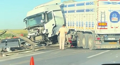 Şanlıurfa'da TIR Kontrolden Çıktı! Maddi Hasar Meydana Geldi