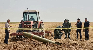 Şanlıurfa’da Çiftçi Traktörle Sürerken Mermi Buldu!