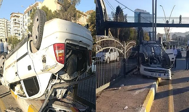 Şanlıurfa’da Feci Çarpışma! Otomobil Takla Attı, Yaralılar Var