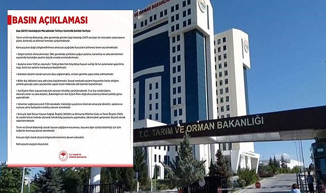 Şap Salgınına Büyük Fren! Bakanlık Ülke Genelinde Kontrolü Elinde Tutuyor