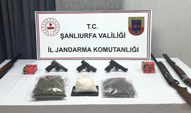 Viranşehir’de Narkotik Operasyonu Çok Sayıda Silah ve Uyuşturucu Ele Geçirildi