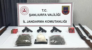 Viranşehir’de Narkotik Operasyonu Çok Sayıda Silah ve Uyuşturucu Ele Geçirildi