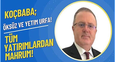 İş İnsanı ve Siyasetçi Koçbaba: “Şanlıurfa’da Yatırım Programı Çökmüş Durumda!”