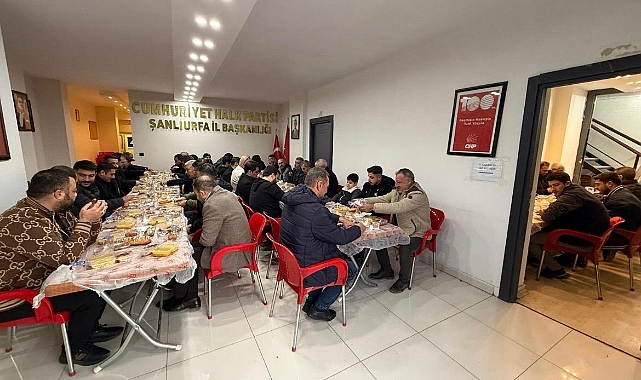 CHP Şanlıurfa’da İftar Programı Yoğun Katılımla Devam Ediyor
