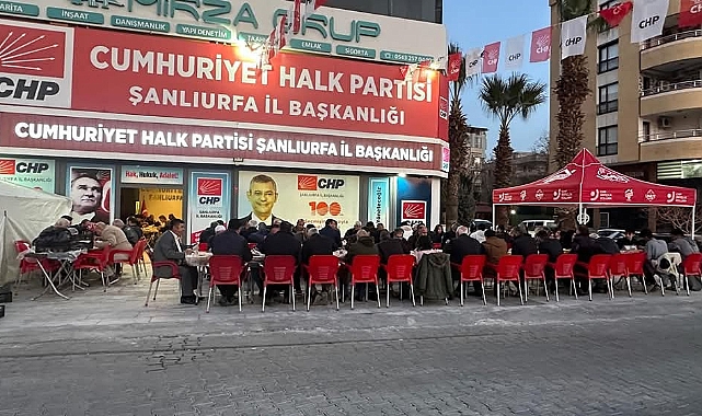 Cumhuriyet Halk Partisi Şanlıurfa’da Ramazan Geleneğini Sürdürüyor