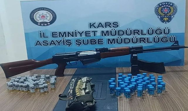 Kars’ta Asayiş Operasyonu Çok Sayıda Silah ve Mühimmat Ele Geçirildi!