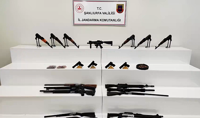 Şanlıurfa’da Silah Kaçakçılığına Darbe Jandarma 8 Şüpheliyi Yakaladı!