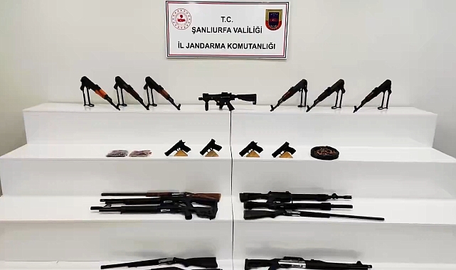 Şanlıurfa’da Silah Kaçakçılığına Darbe Jandarma 8 Şüpheliyi Yakaladı!