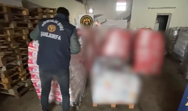 Şanlıurfa'da Tonlarca Sahte Deterjan ve Binlerce Temizlik Ürünü Ele Geçirildi