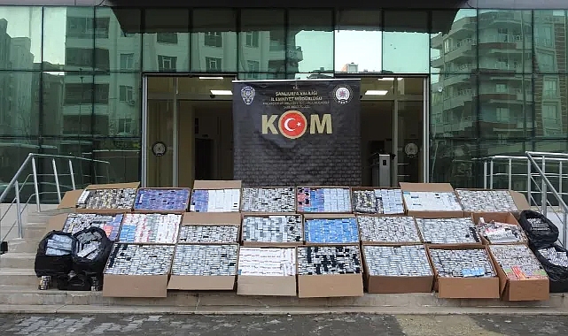 Şanlıurfa’da 2,5 Milyon TL’lik Kaçak Sigara Operasyonu
