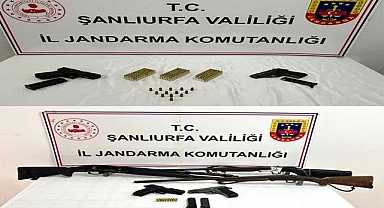 Şanlıurfa’da Silah Baskını! Cephanelik Gibi Evden Çıktı