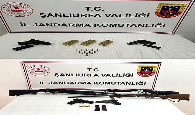 Şanlıurfa’da Silah Baskını! Cephanelik Gibi Evden Çıktı