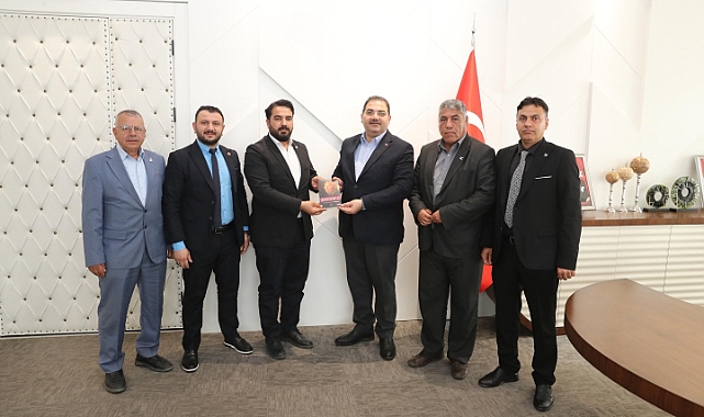 Başkan Yıldız ve Parti Üyeleri Başkan Canpolat’ı Ziyaret Etti