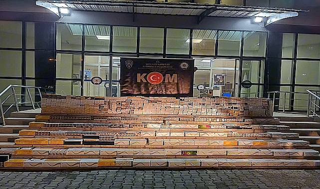 Şanlıurfa’da 27 Bin Paket Kaçak Sigara Ele Geçirildi