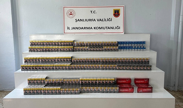 Şanlıurfa’da Kaçakçılık Operasyonu Binlerce Paket Ele Geçirildi