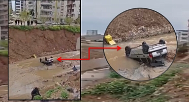 Şanlıurfa'da Şaşırtan Olay Otomobil Dereye Uçtu!