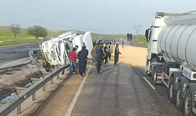 Viranşehir–Şanlıurfa Karayolunda Tanker Devrildi!